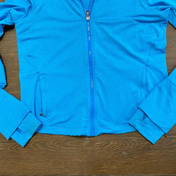 Under Armour blue all season gear zip up athletic jacket with thumb holes - Picture 8 of 9